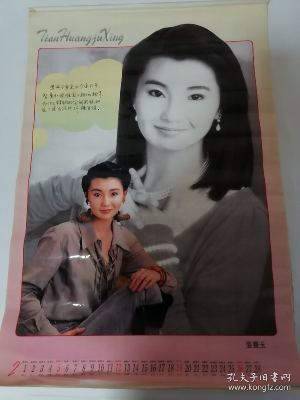 1995年天皇巨星.挂历（塑膜）