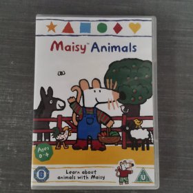 326影视光盘DVD：MAISY ANIMALS 6张缺2张 4张光盘盒装