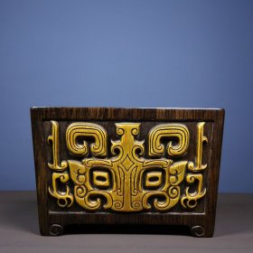 旧藏竹黄雕刻香炉 收藏送礼佳品