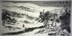 【年底特价，谢绝还价】郸城美协副主 席梁汉林四尺整雪景作品