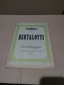 BERTALOTTI Chorsolfeggien 贝塔洛蒂 视唱练耳【品如图】