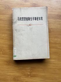 马克思恩格斯生平事业年表