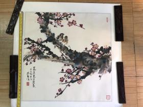 江门市著名书画家 陈武伟 花鸟国画（尺寸：68*69cm)