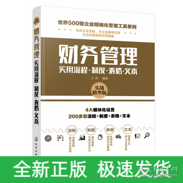 世界500强企业精细化管理工具系列--财务管理实用流程·制度·表格·文本