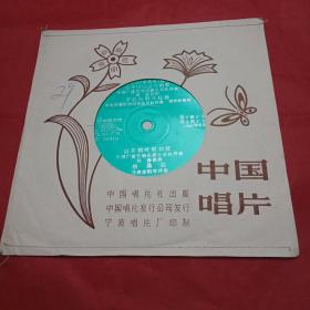 1980年版由宁波唱片厂出品的《蒋大为男高音独唱歌曲》小薄膜唱片1张（此唱片共2面，总时长11分49秒；载有《心中回响进军的歌》、干枝梅啊干枝梅、扯片树叶吹口弦、《格桑拉》等4首歌曲；有封套；名家原唱，原始录音；原汁原味，已不多见，很有收藏价值）