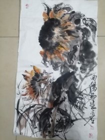 手绘国画向阳而生