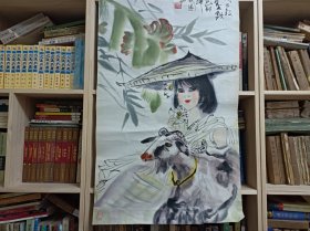 十年前在温州开店收的 温州画家 周昌谷 手绘画心（尺寸80.5乘50厘米） 买家自鉴，包老包手绘（宣纸是白宣纸自然氧化的颜色），别的不包，图物一致，售后不 退不换（麻烦）三分字画七分裱，有很多小破损装裱后可以密合就好看漂亮了。