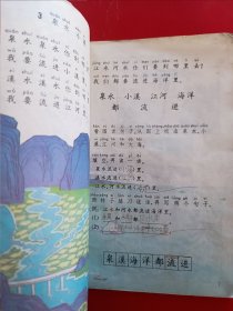 九年义务教育六年制小学教科书语文第二册，九年义务教育六年制小学语文教科书第二册，80后90后怀旧课本，彩版。