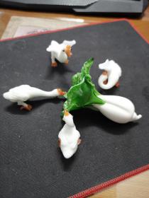 工艺品 琉璃摆件：《家和万事兴》—呱呱叫的發财鸭（运费多退少补，多余的运费会随商品一起寄回）