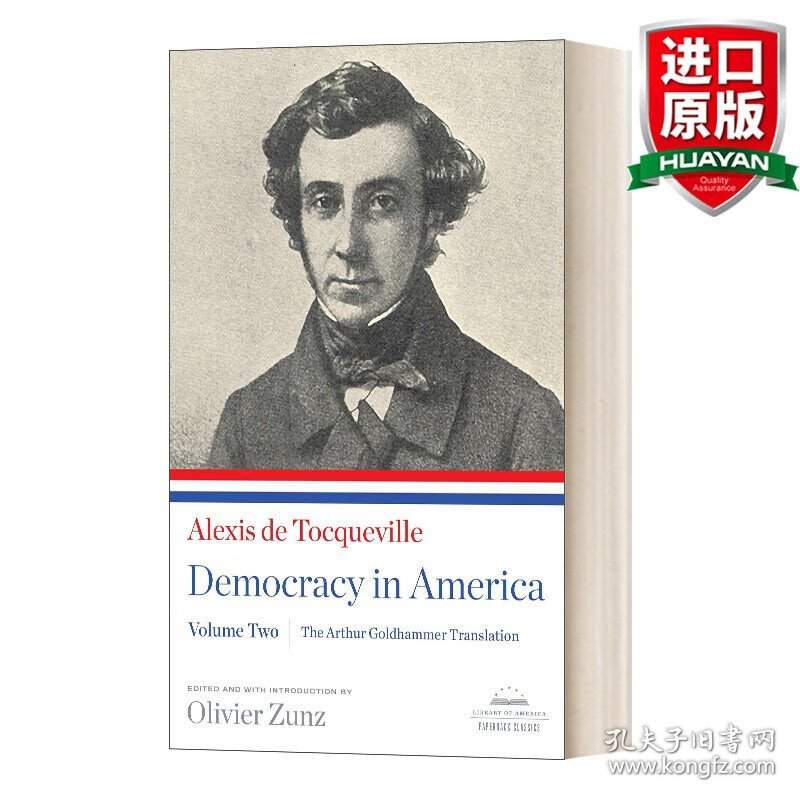 英文原版 Democracy in America: the Arthur Goldhammer Translation, Volume Two 论美国的民主 卷二 LOA美国文库经典 英文版 进口英语原版书籍