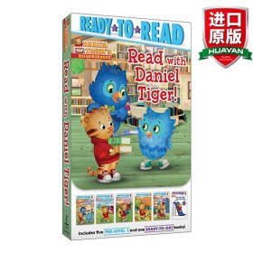 英文原版 Read with Daniel Tiger! : Books Are the Best; Clean-Up Time!; Daniel Goes Camping!跟小老虎丹尼尔一起阅读6本套装合集 Ready to Read准备阅读系列 英文版 进口英语原版书籍