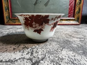 民国江西新生出品茶碗，磕