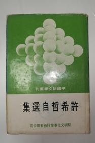 许希哲自选集（中国新文学丛刊60）