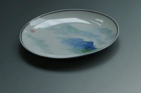 5466 上海中国画院《俞子才 绘 东坡词句图》画工精妙