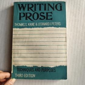 WRITING PROSE  原版英文书