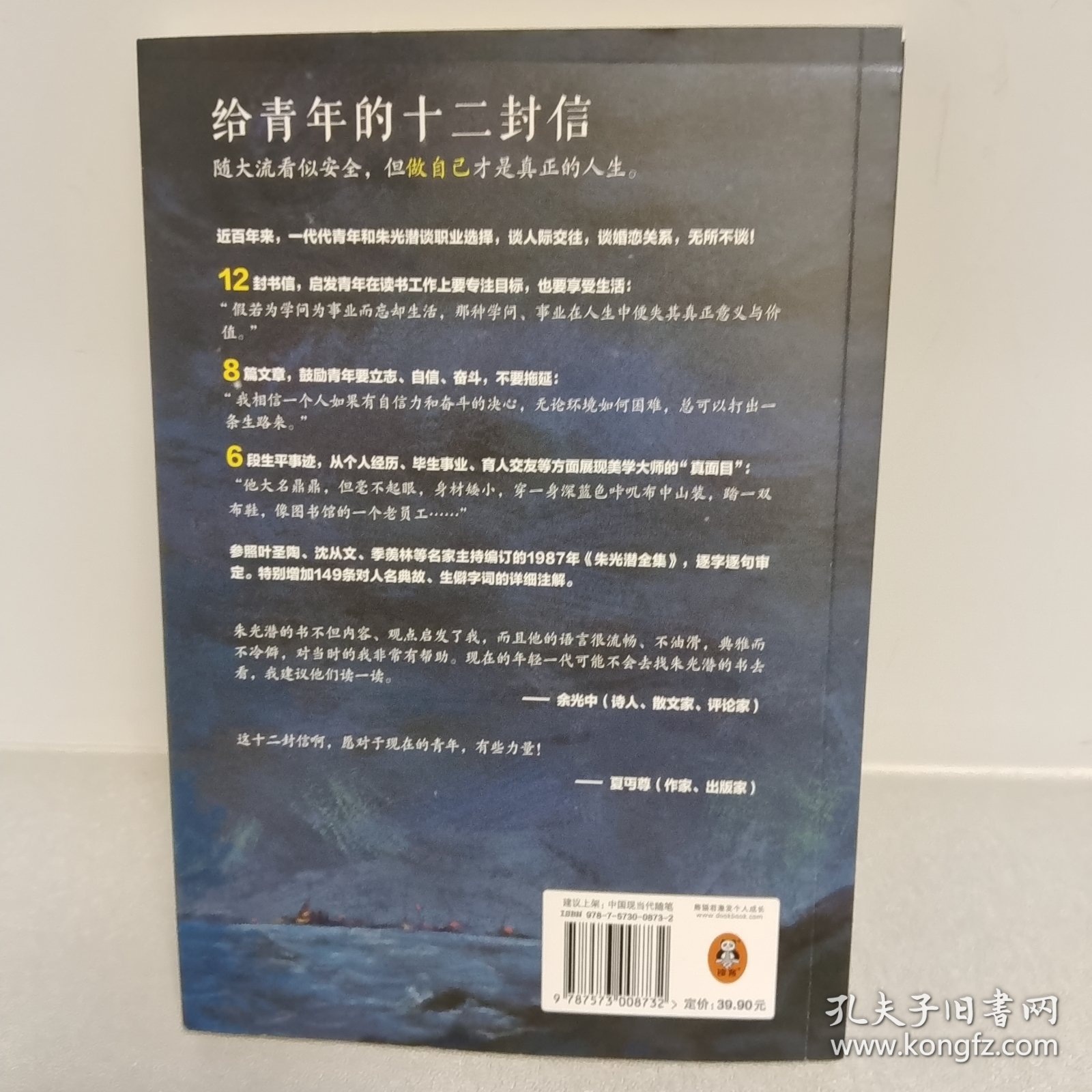 给青年的十二封信（首度收录朱光潜生平大事记。谈职业选择，谈人际交往，谈婚恋关系。随大流看似安全，但做自己才是真正的人生）