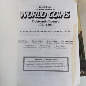 Standard Catalog of World Coins: Eighteenth Century 1701-1800（First Edition）世界钱币标准图录：18世纪版