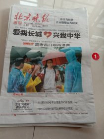 纪念报生日报:北京晚报2024年6月7日（品相不好）