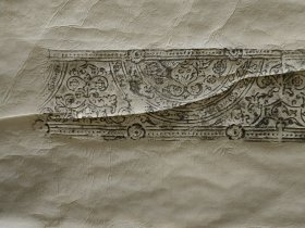 朝鲜钟拓，旧拓，精拓一轴，极精美。170*42厘米。