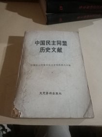 中国民主同盟历史文献1941—1949