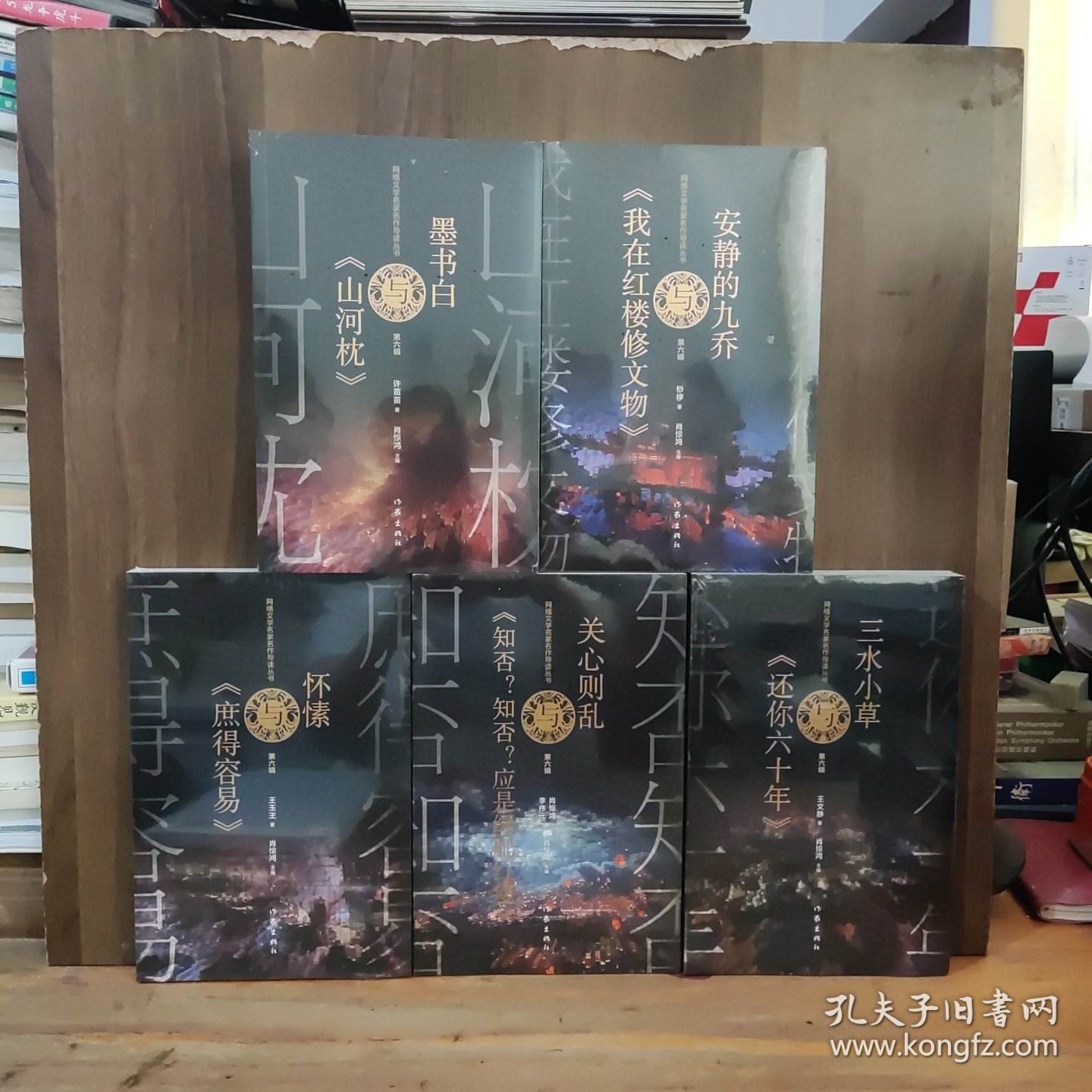 网络文学名家名作导读丛书·第六辑：怀愫与《庶得容易》、关心则乱与《知否？知否？应是绿肥红瘦》、三水小草与《还你六十年》、安静的九乔与《我在红楼修文物》、墨书白与《山河枕》【五本全合售，全新未开封】