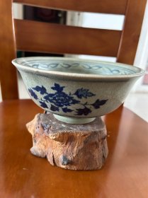 青花人物老碗a
