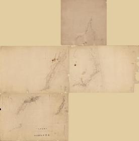 古地图1880 承德府近傍之图。纸本大小150*152.15厘米。宣纸艺术微喷复制。