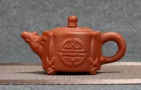 潮州朱泥壶龙隐茶壶中式简约家用功夫泡茶壶
