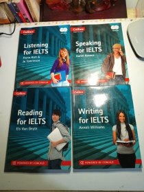 Collins English for Exams：Reading for IELTS 、Writing for IELTS、Speaking for IELTS、Listening for IELTS【 4本合售 英文原版 4张光盘】