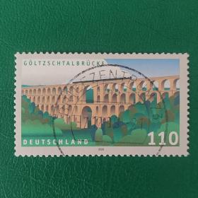 德国邮票 1999年高尔茨山谷铁路大桥 1全销