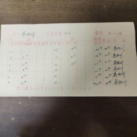 1972年人民出版社职工工资卡： 著名编辑 燕桂珍 
1月到12月份工资  其中燕桂珍签字十二处