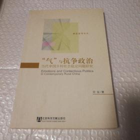 “气”与抗争政治：当代中国乡村社会稳定问题研究【封底封面摩擦脏。书脊顶部微磨损。内页干净无勾画无污渍无破损无缺页无掉页。仔细看图】