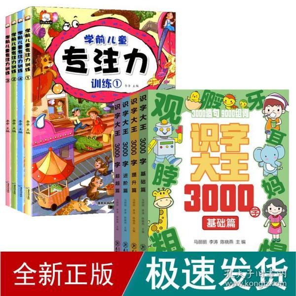 识字大王3000字(全4册)