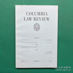 COLUMBIA LAW REVIEW 2011/02哥伦比亚法律评论原版学术论文期刊