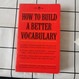 英语原版 How to build a better vocabulary 如何构建更好的词汇系统 莫里斯·布鲁姆