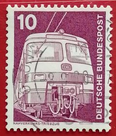 联邦德国邮票 西德 1975-1982年 工业 科技 技术 电动列车 23-2 信销