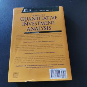 Quantitative Investment Analysis (CFA Institute Investment Series)