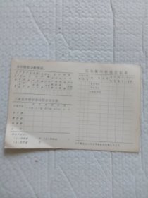 毛主席语录农村社员分配手折。