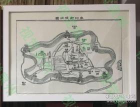 【高清复制品】明代 泉州府城池图 地图