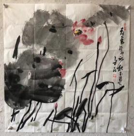 【终身保真字画】李合民    68X68cm2
李合民，1989年毕业于西北师范大学美术系。1999年在中国美术学院教师研修班学习。现为甘肃政法大学艺术学院教授。民进甘肃开明画院副院长。甘肃省政协书画院画家。