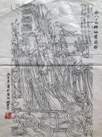 工笔白描｜霍剑波作品 临八十七神仙卷局部