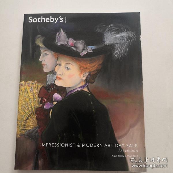 苏富比 纽约 sotheby’s IMPRESSIONIST AND MODERN ART DAY SALE 2013年5月拍卖图录      货号F3