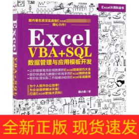 Excel VBA+SQL 数据管理与应用模板开发