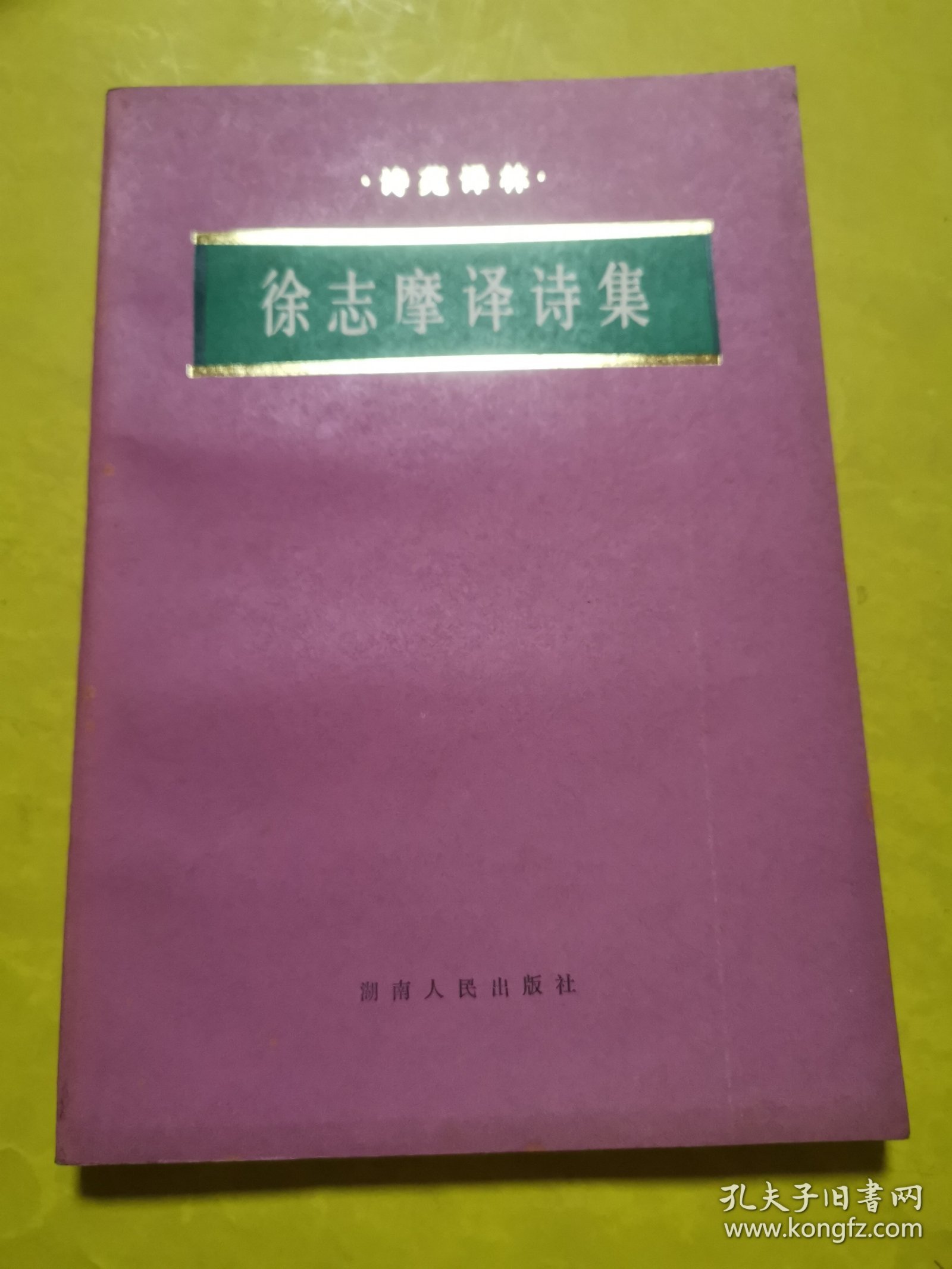 诗苑译林:徐志摩译诗集 精装本