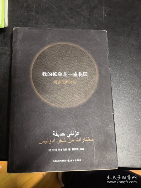 我的孤独是一座花园：阿多尼斯诗选