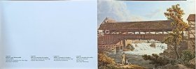 瑞士邮折，1987年欧罗巴现代铁制雕塑“古埃及蜣螂”邮票方联2全大邮折