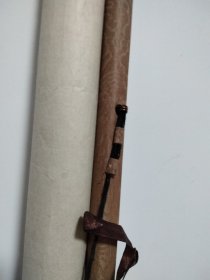 约七八十年代绢本山水横幅，画工细腻！