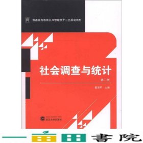 社会调查与统计第二版董海军武汉大学出9787307100886