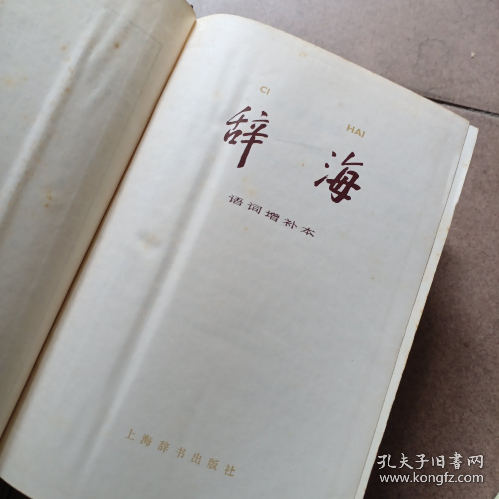 辞海语词分册：音序本