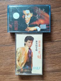 【磁带：2盒合售】屠洪刚专辑：原是一匹狼（1988）；精忠报国